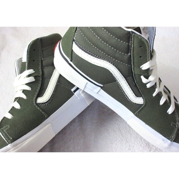 Vans Men's Sk8-Hi Reconstruct Olive Green Camo Canvas Suede shoes Size 13 NIB - Picture 4 of 5
